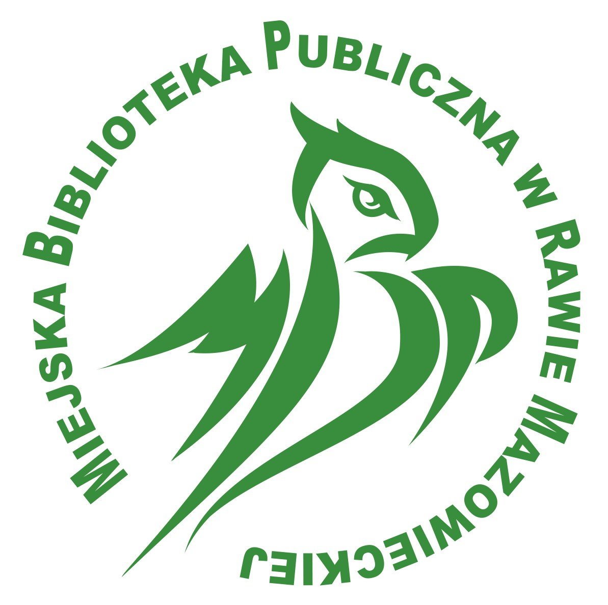 Logo Miejska Biblioteka Publiczna im. w. Jana Pawa II w Rawie Mazowieckiej